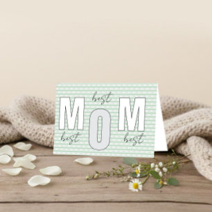 BEST MOM – Minimal Mother’s Day Greeting Card