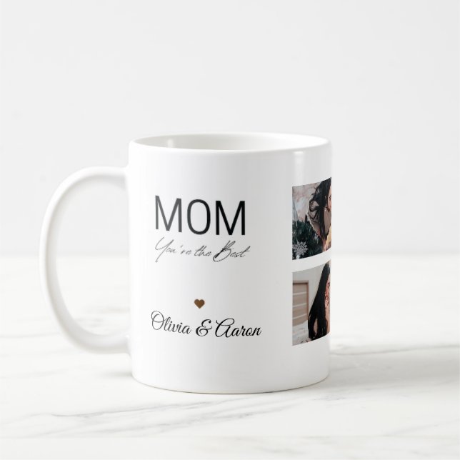 Best Mom Photo Collage Mug (Left)