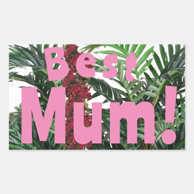 Best Mom! Rectangular Sticker (Front)