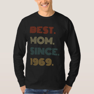 Best Mom Since 1969 Outfit  for Her Women Retro Vi T-Shirt