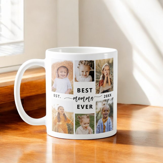 Best Momma Ever - Mother's Day Photo Collage Coffee Mug (Creator Uploaded)