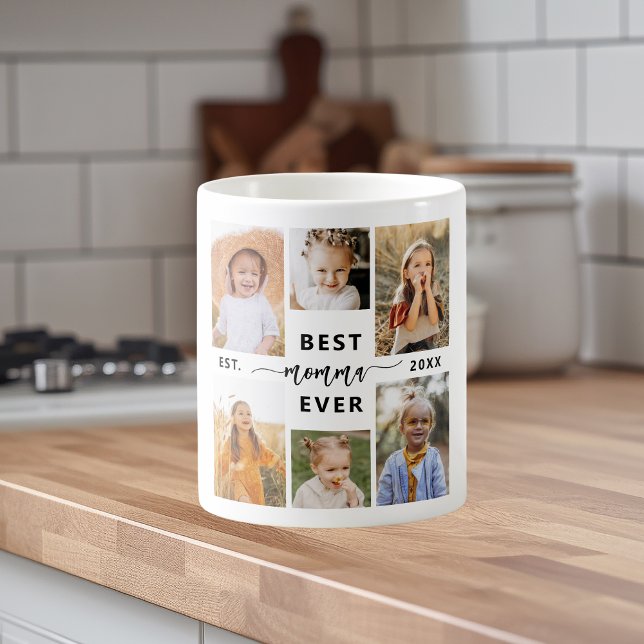Best Momma Ever - Mother's Day Photo Collage Coffee Mug (Creator Uploaded)
