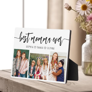 Best Momma Ever - Mother's Day Photo Collage Plaque