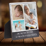 Best Moms Get Promoted To Grandma 3 Photo Collage Plaque<br><div class="desc">Custom Photo collage plaque with the quote 'Only The Best Moms Get Promoted To Grandma' to make grandma feel special . An unique gift for mother's day , grandparents day and grandma birthday.</div>