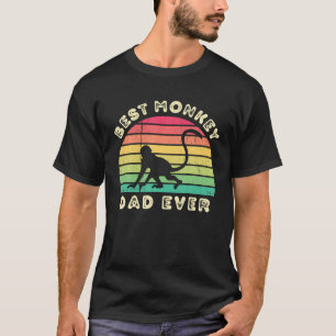 Best monkey Dad Ever for men fathers day T Shirt