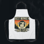 Best Monkey Dad Ever Vintage Monkey Father Shirt_1 Apron<br><div class="desc">Best Monkey Dad Ever Vintage Monkey Father Shirt_1</div>