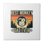 Best Monkey Dad Ever Vintage Monkey Father Shirt_1 Tile<br><div class="desc">Best Monkey Dad Ever Vintage Monkey Father Shirt_1</div>