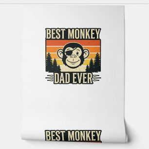 Best Monkey Dad Ever Vintage Monkey Father Shirt_1 Wallpaper
