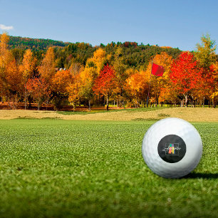 Best monogrammed initial coloured letter black golf balls