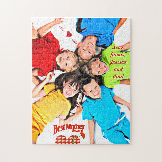 Best Mother Award Keepsake Jigsaw Puzzle (Vertical)