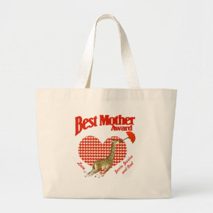 Best Mother Award Keepsake Large Tote Bag