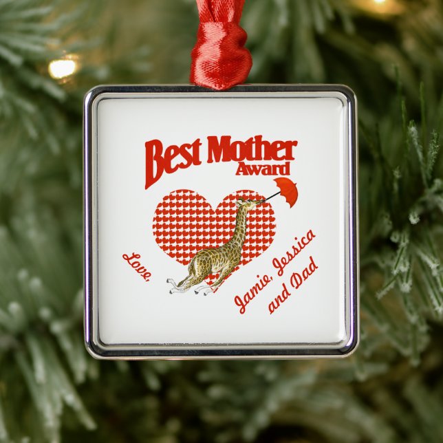 Best Mother Award Keepsake Metal Tree Decoration (Tree)