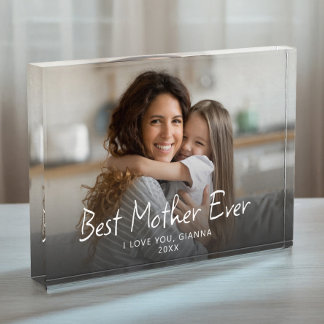 Best Mother Ever Cute Modern Photo Block