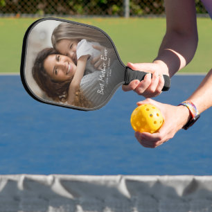 Best Mother Ever Modern Photo Custom Mother’s Day  Pickleball Paddle