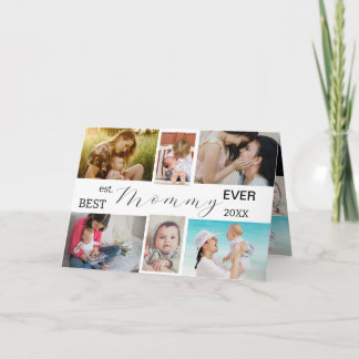 Best Mother Ever | Mother's Day 6-Photo Collage Card