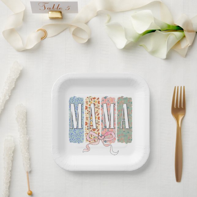 Best Mother Ever  Paper Plate (Wedding)
