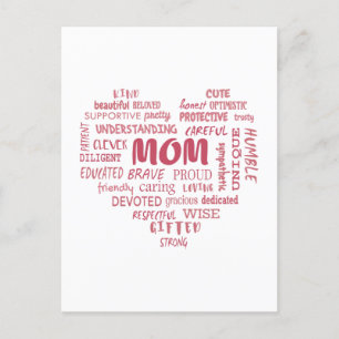 Best Mother qualities and mum characteristics Invi Postcard