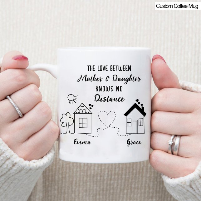 Best Mum and Daughter Long Distance Love Coffee Mug (Best Mom and Daughter Long Distance Love Coffee Mug)