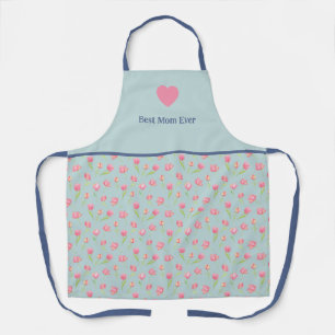 Best mum and flower print. All-Over Print Apron