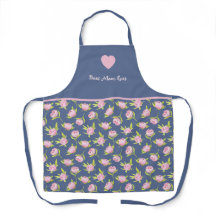 Best mum and flower print. All-Over Print Apron