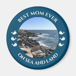 Best Mum Atlantic Ocean Waves of the Sea Blue Magnet