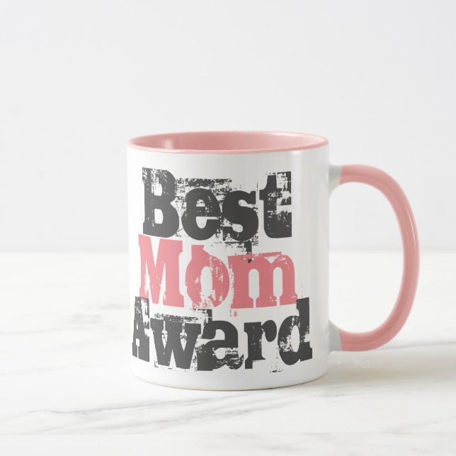 Best Mum Award in Pink - Two-Tone Coffee Mug (Right)