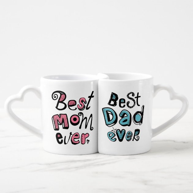 mum and dad mug set