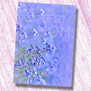 Best Mum best mum ever pastel elegant floral  Card
