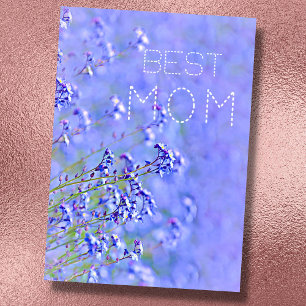 Best Mum best mum ever pastel elegant floral  Card