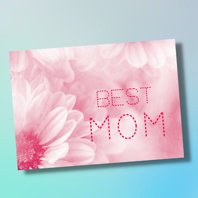 Best Mum best mum ever pastel elegant floral  Card (Creator Uploaded)
