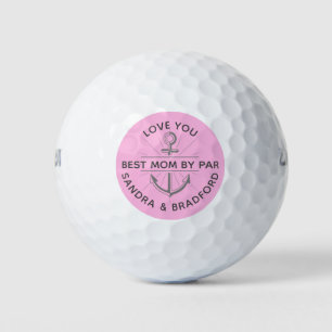 Best Mum by Par Anchor Monogram Name Golf Balls