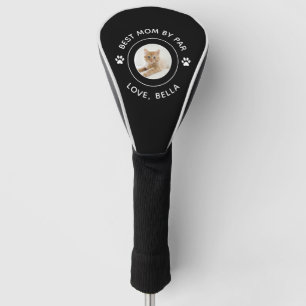 Best Mum By Par Cat Paw Print Photo Text Golf Pun Head Cover