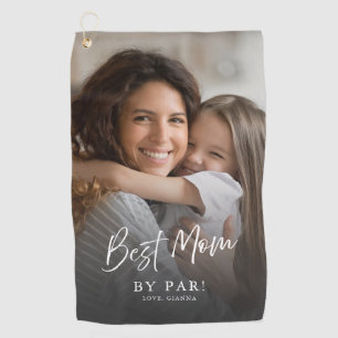 Best Mum By Par Custom Photo Keepsake Golf Towel