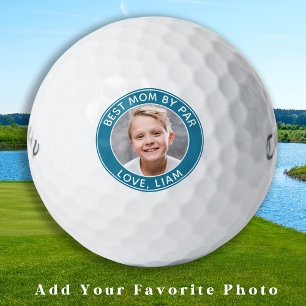 Best Mum By Par Custom Photo Name Golf Balls