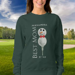 Best Mum by Par :Golf Ball Snowman  Red green Swea Sweatshirt<br><div class="desc">Best Mum by Par: Golf Ball Snowman with Red Bowtie,  Perfect gift for golfer  winter holiday Christmas Party shirt</div>