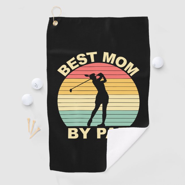 Best Mum By Par - Golfing Golf Towel (InSitu)