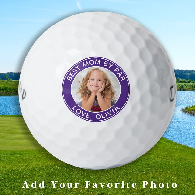 Best Mum By Par Personalised Photo Golf Balls (Creator Uploaded)