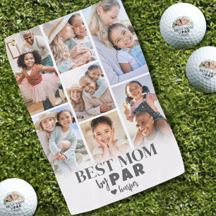 Best Mum By Par Photo Golf Towel