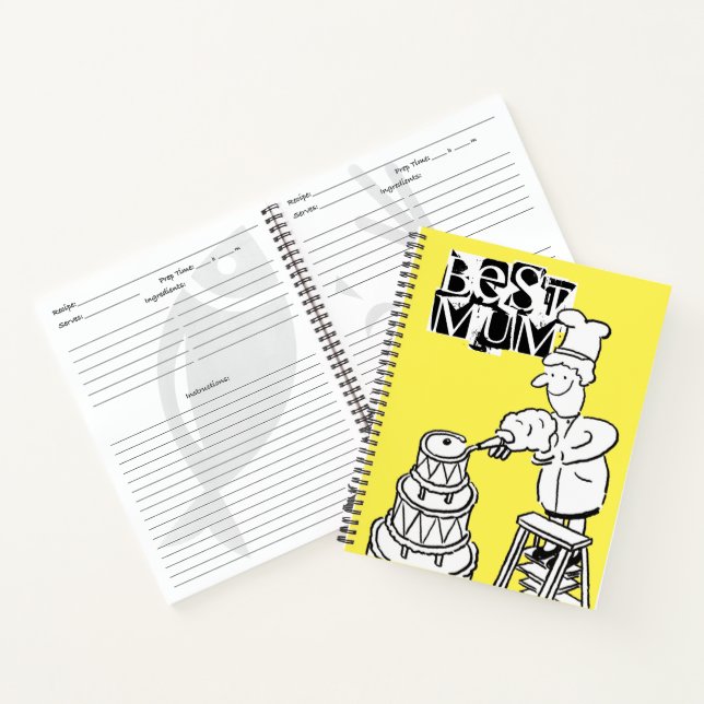 Best Mum Cake Maker Decorating Giant Cake Notebook (Inside)