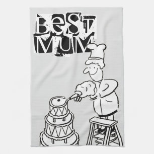 Best Mum Cake Maker Decorating Giant Cake Tea Towel