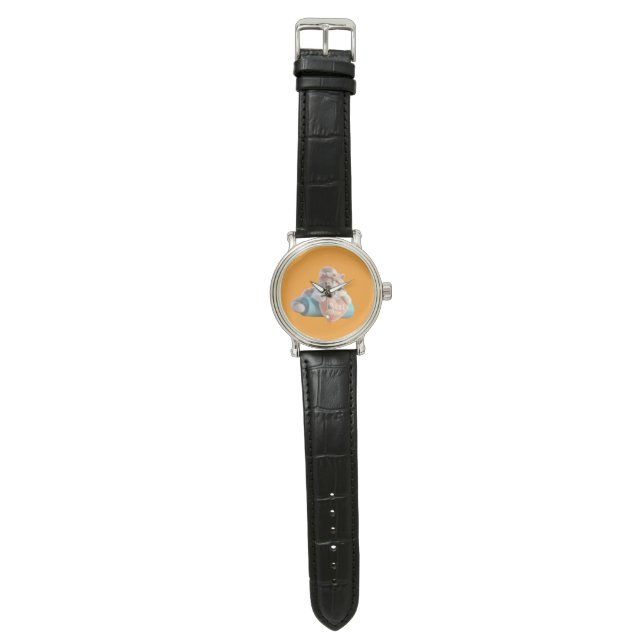 Best Mum Cat Round Clock Watch (Flat)