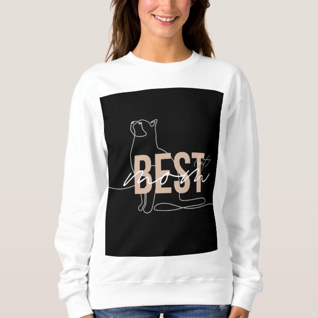 Best Mum Cat T-Shirt Sweatshirt (Front)