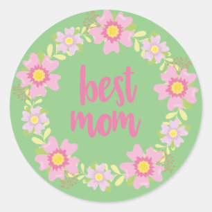 Best Mum Classic Round Sticker