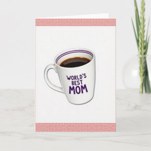 Best Mum Coffee Cup Card