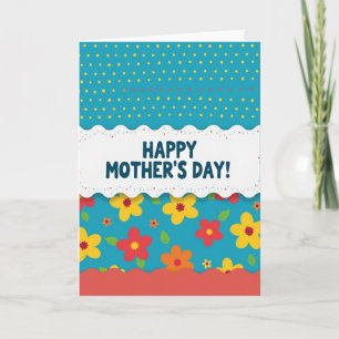 Best Mum Colourful Dots Card