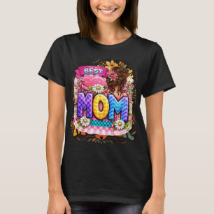 Best Mum Colourful Floral Cute T-Shirt