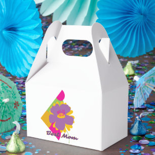 Best Mum Colourful Trendy Design Favour Box