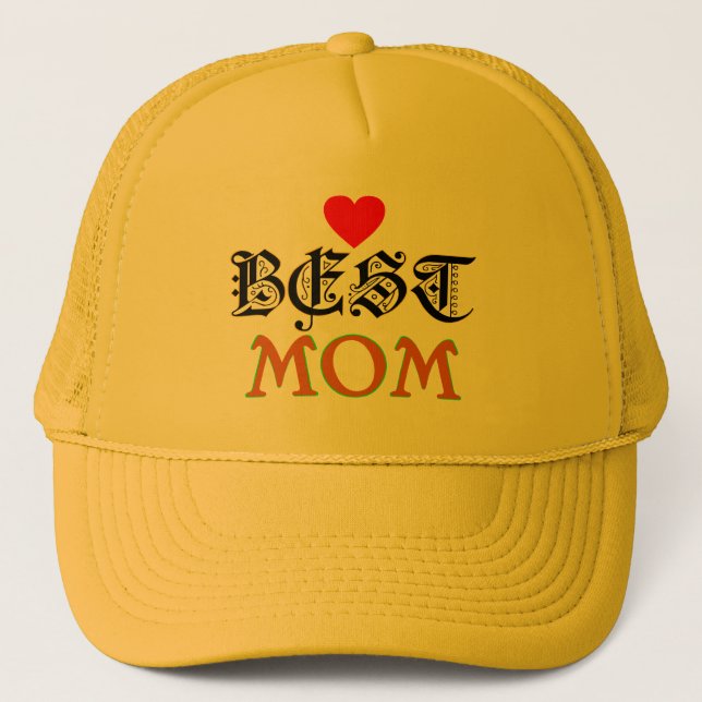 ♔♥°•Best Mum-Cool Attitude Stylish Trucker Hat•°♥♔ Hat (Front)