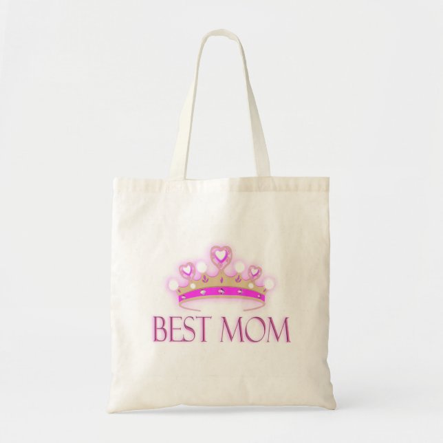 Best Mum Crown Tote Bag (Front)