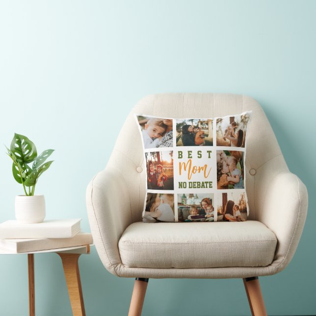 Best Mum Cute Trendy Collage Soft Pillow (Chair)
